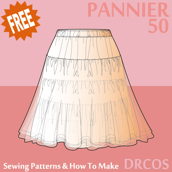 Short Pannier 19.7inch Free sewing patterns & how to make