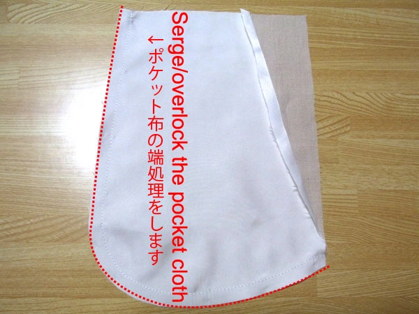 Backstitching pocket seams for reinforcement