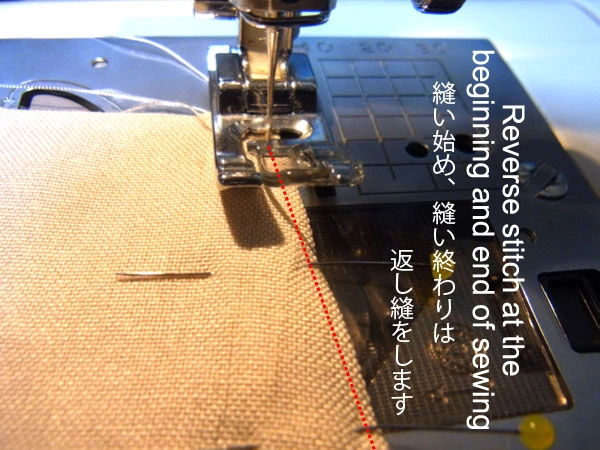 Sewing along pocket openings