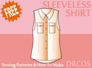 Sleeveless Shirt Sewing Patterns Cosplay Costumes how to make Free Where to buy