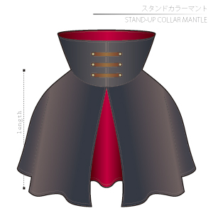 Stand Collar Mantle Sewing Patterns Cosplay Costumes how to make Free Where to buy