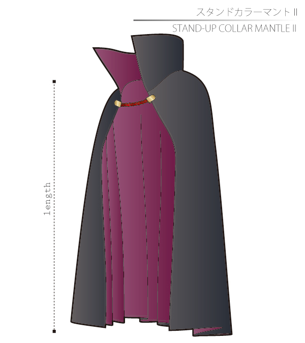 Stand Collar Mantle 2 Sewing Patterns Cosplay Costumes how to make Free Where to buy