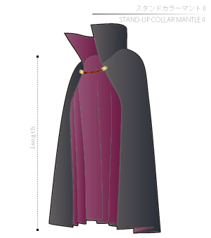 Stand Collar Mantle 2 Sewing Patterns Cosplay Costumes how to make Free Where to buy