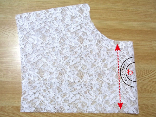 Paper pattern removed after cutting