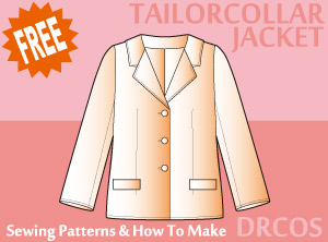 Tailor Collar Jacket 2 Sewing Patterns Cosplay Costumes how to make Free Where to buy