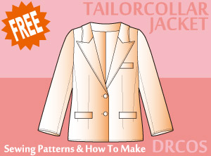 Tailor Collar Jacket 3 Sewing Patterns Cosplay Costumes how to make Free Where to buy