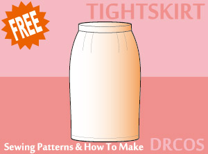 Tight Skirt Sewing Patterns Cosplay Costumes how to make Free Where to buy