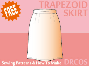 Trapezoid Skirt Sewing Patterns Cosplay Costumes how to make Free Where to buy