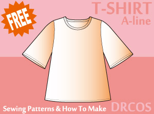 T-Shirt 5 Sewing Patterns Cosplay Costumes how to make Free Where to buy