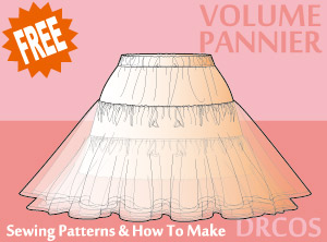 Volume Pannier Sewing Patterns Cosplay Costumes how to make Free Where to buy