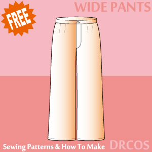 Wide Pants Sewing Patterns Cosplay Costumes how to make Free Where to buy